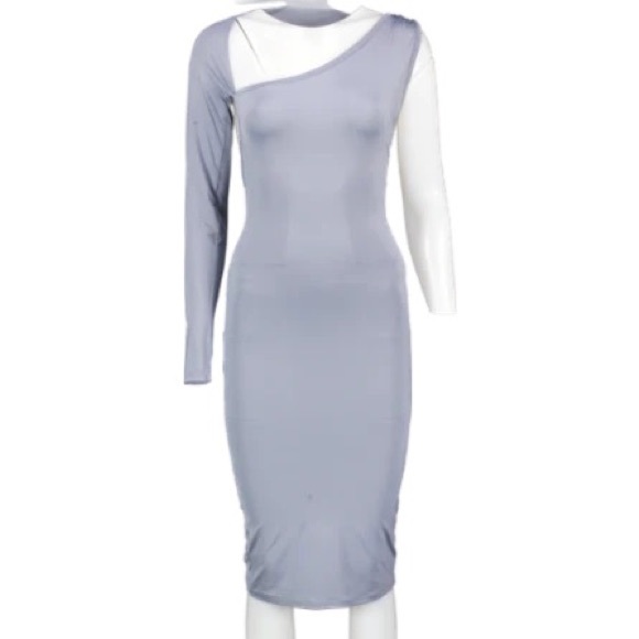 NWT one shoulder backless midi dress - Picture 2 of 7